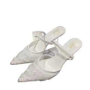 Nouvelles Sandales à Talons Hauts Brodéées avec Brides Arrière 2026 – Chaussures de Soirée et de Mariage Sexy pour Femmes - Product Image 5