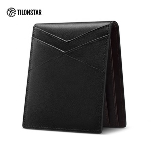 TILONSTAR TVW101-a Tarjetero Corto Personalizable con Logotipo, Bicolor, Billetera de Cuero Bifold con Protección RFID para Identificación - Product Image 5