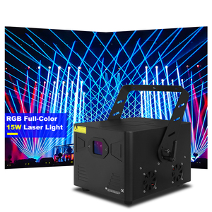 SHTX - Sistema de Iluminación Láser de Alta Potencia de 15w/10w RGB Multicolor Animado ILDA Pangolin FB4 para Bares, DJ, Escenarios - Product Image 1
