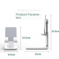 Fourniture directe d'usine Support de téléphone portable télescopique pliant Portable en plastique pour tablette en direct