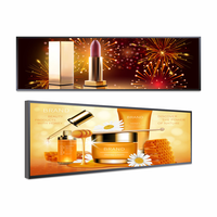 Long écran publicitaire super étagère personnalisé Android HD écran étroit étagère de supermarché bande d'affichage écran LCD
