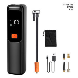 Gonfleur électrique sans fil 4000 mAh pour voitures et vélos - Manomètre de pression des pneus portable, arrêt automatique, éclairage LED, construction métallique - Product Image 5