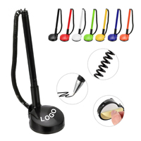 Stylo de comptoir personnalisé avec logo, base adhésive et chaîne, pour bureau de réception, idéal comme cadeau promotionnel