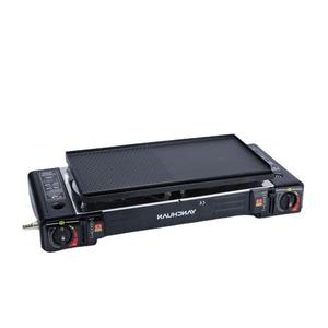 Remise raide cuisinière à <span class=keywords><strong>gaz</strong></span> butane 2 brûleurs qualité <span class=keywords><strong>camping</strong></span> en plein air cuisinière à <span class=keywords><strong>gaz</strong></span> portable avec grill - Product Image 1