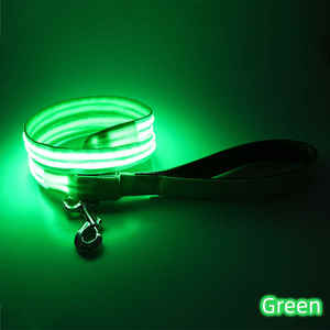 Toptan USB şarj edilebilir LED lamba köpek tasma yumuşak gece yürüyüş emniyet tasma ile kişiselleştirilmiş tutuşunu ve parlayan ışıklar - Product Image 5