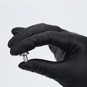 Guantes <span class=keywords><strong>de</strong></span> nitrilo desechables en negro para uso en catering, cocina, limpieza del hogar, reparación <span class=keywords><strong>de</strong></span> automóviles, venta al por mayor - Product Image 2