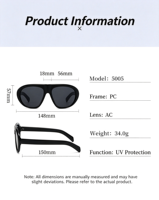 Lunettes de soleil pilote épaisses et audacieuses en gros, monture PC robuste à dessus plat, protection UV