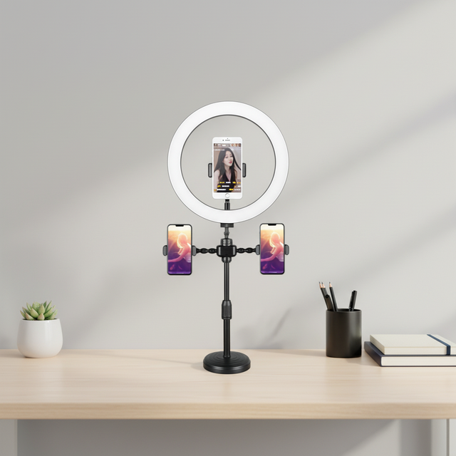 Lane Wholesale Portable Ring Light with Tripod Stand and Phone Holder Selfie Ring Light for Phone