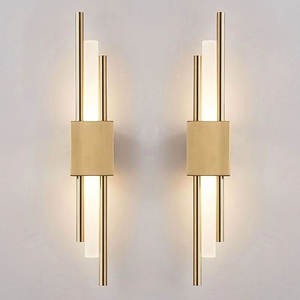 Offre Spéciale moderne créatif acrylique fer mur LED lampe intérieur chevet hôtel chambre appliques murales - Product Image 5