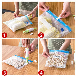 Suitable Sous Vide <b>Bags</b> Kit,BPA Free Sous Vide <b>Bags</b> With Vacuum Hand Pump for Sous Vide Cooking - Product Image 6