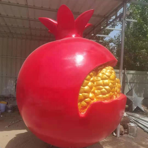 Usine personnalisé fruits grenade Sculpture grande statue <span class=keywords><strong>en</strong></span> fibre de verre à bas prix pour décoration de <span class=keywords><strong>jardin</strong></span> fruits déco - Product Image 4