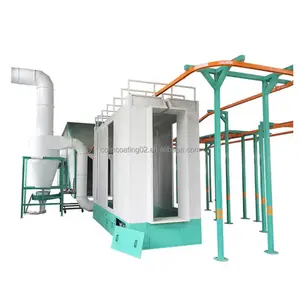 Powder Coating Plant Complete Powder Coating Line Equipment With Sandblasting Machine/powder Coating Booth /oven And Gun