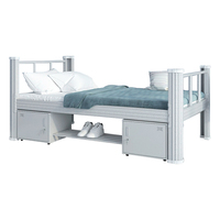 Meubles de chambre à coucher, lit superposé avec bureau, lit superposé en métal pour enfants