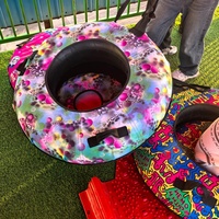 Toboggan gonflable arc-en-ciel en HDPE pour parc d'attractions extérieur, 120 cm, écologique