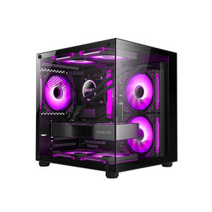 Computadora <span class=keywords><strong>de</strong></span> Escritorio para <span class=keywords><strong>Juegos</strong></span> con Chasis Transparente Personalizado, CPU I3-12100F, 8GB <span class=keywords><strong>de</strong></span> RAM DDR4, SSD SATA <span class=keywords><strong>de</strong></span> 256GB, PC para <span class=keywords><strong>Juegos</strong></span> <span class=keywords><strong>de</strong></span> 500W para Estudiantes - Product Image 1