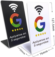 Impresión personalizada NFC Google Review Stand NTAG213 NTAG215 NTAG216 Google Review Tap Card con código QR