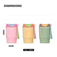 Nouvelle tasse à café isotherme Hong Ling en acier inoxydable 304 à double paroi, gobelet personnalisé avec couvercle, idéal comme cadeau