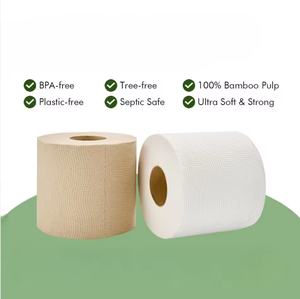 Rouleaux de papier toilette jetables en pâte recyclée 3 plis, doux, jumbo, économiques, écologiques et résistants - Product Image 3