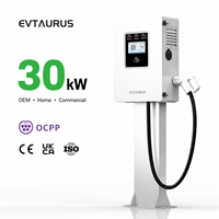 Station de recharge rapide pour véhicules électriques (VE) OEM, intelligente, domestique et commerciale, DC, RFID, CCS2, GBT, Chademo, niveau 3, 30 kW, avec système de fixation OCPP 1.6