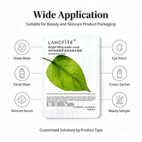 Sachet en aluminium personnalisé pour masque facial, impression de logo sur mesure, emballage cosmétique pour soins de la peau