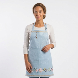 Tablier de cuisine Maison d'Hermine Ibiza en coton 100% avec sangle de cou réglable, poche discrète et longues attaches, multifonctionnel pour femmes/hommes chefs - Product Image 1