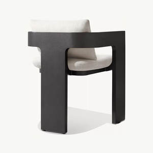 न्यूनतम शैली उद्यान एल्यूमीनियम डाइनिंग सेट पैटिको फर्नीचर कुर्सियों और बाहरी दलों के लिए पार्टी टेबल टेबल - Product Image 3