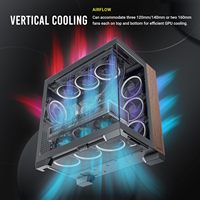 Boîtier PC E-ATX Antec C8 avec panneau frontal en verre trempé, disposition à double compartiment, support de radiateur Type-C 360 mm, compatible RTX 40