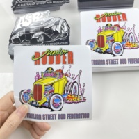 Autocollants de voiture personnalisés, autocollants en vinyle, étiquettes en papier synthétique pour pare-chocs, fenêtres, motos, événements promotionnels