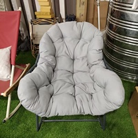 Fauteuil à bascule moderne d'extérieur en corde avec structure en acier pour patio, jardin, villa, ferme et cour