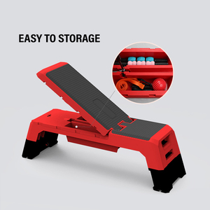 Rouser Fitness Step Platform Cardio Ejercicio Aerobic Deck Stepper Entrenador ajustable Balance Board Dumbbell Bench Step - Product Image 2