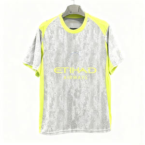 Maglia da Allenamento Calcio Manchester City 2025/26 Seconda Divisa Traspirante Unisex Manica Corta Grigio Verde - Product Image 2