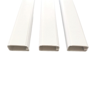 Conduits de câbles de câblage en PVC Chemin de câbles <span class=keywords><strong>électrique</strong></span>s en plastique Goulotte de câbles réseau décorative en PVC Couvercle transparent blanc OEM - Product Image 5