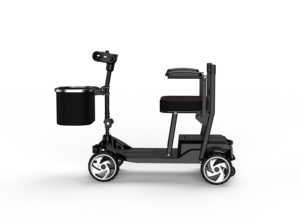 Trottinette électrique pour personnes âgées, quatre roues, en alliage d'aluminium, pliable, frein électromagnétique, batterie au lithium 250W - Product Image 5
