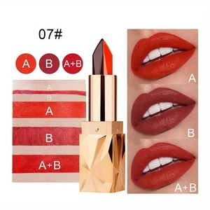 Custom <strong>Lipstick</strong> Oem Cosmetics Manufacturers Makeup Waterproof Moisturizing <strong>Matte</strong> Three-color <strong>Lipstick</strong> Private Label - Product Image 5
