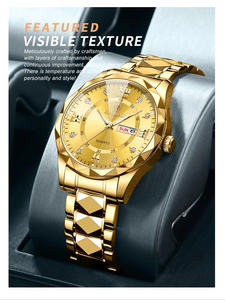 <span class=keywords><strong>Montre</strong></span>-Bracelet Tendance Étanche à Quartz Binbond Luminous 2521 pour Homme avec Date en Acier Inoxydable - Product Image 2