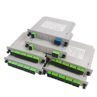 Répartiteur optique SC UPC PLC 1x4, boîtier cassette pour réseau FTTH FTTX