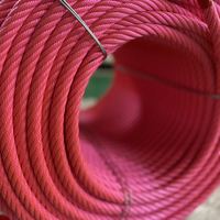 Corde de combinaison de polypropylène de 16mm 6 brins avec le noyau de fil d'acier pour le terrain de jeu