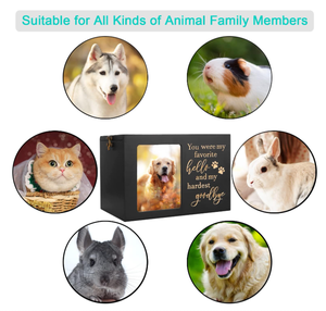 Köpek veya kedi külleri için <span class=keywords><strong>Pet</strong></span> anıt Urns, fotoğraf çerçevesi ile büyük ahşap cenaze kremasyon çömleği, hatıra hafıza kutusu - Product Image 5