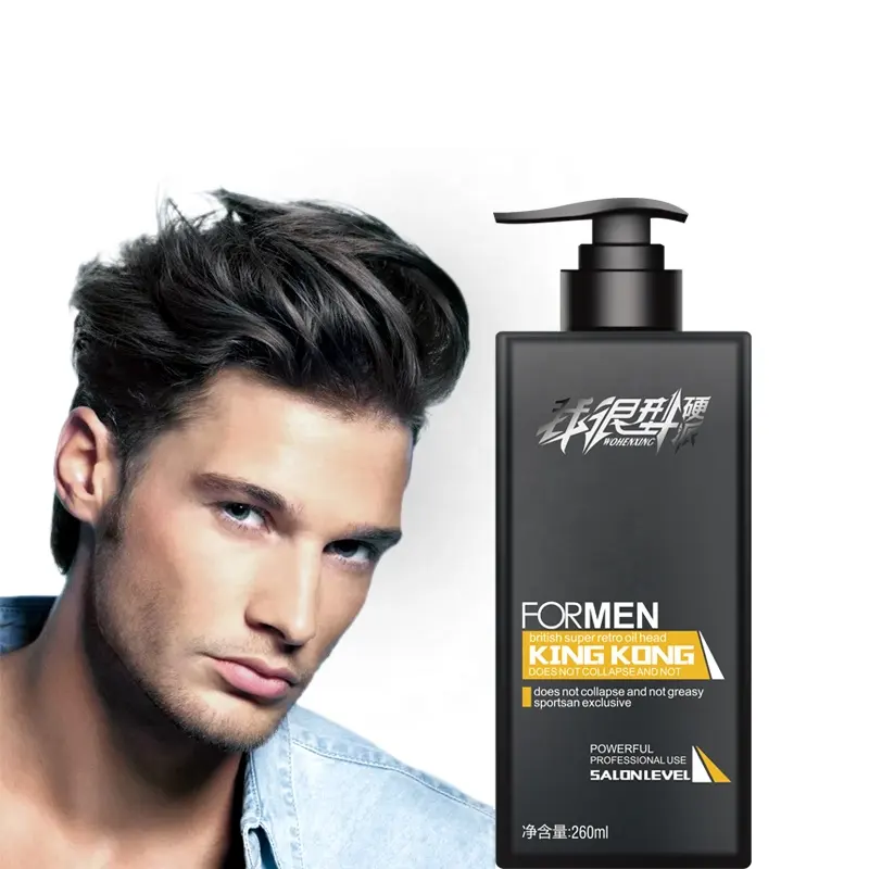 260ml Factory Price Mens Edge Control Ultra Glued Styling Style For Natural Curly Super Strong Hold Eco Jam Kids Hair Gel
