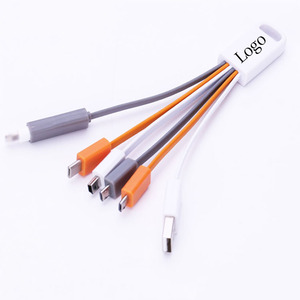Câble de charge multifonctionnel de données de porte-clés OEM portable pour <span class=keywords><strong>iPhone</strong></span> 15 décoration suspendue créative câble de données multi en un - Product Image 1