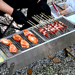 INBESTCAMP Barbacoa Portátil para Exteriores, Barbacoa Plegable para Camping, Personalizable, Estufa de Barbacoa de Viaje - Product Image 1