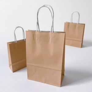 Bolsas de Papel Kraft para Mensajería, Resistentes, Capacidad de 5 kg, 13*8*21 cm, Precio Directo de Fábrica, OEM/ODM - Product Image 2