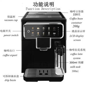 Cafetera Espresso Eléctrica Automática Profesional Comercial QDMECH, la Más Vendida, de Alta Calidad para Uso Doméstico, 15 Tazas - Product Image 5