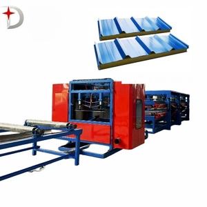 Tự động bánh sandwich bảng điều chỉnh dây chuyền sản xuất PU/EPS/<span class=keywords><strong>Rock</strong></span> len Bảng điều chỉnh máy làm cho mái nhà và tường - Product Image 1