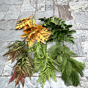 Árboles de plantas verdes artificiales de plástico duradero al por mayor, 9 Pavo Real negro, hoja de Guanyinlian, Tortuga de bambú para bodas, diseños para el hogar - Product Image 4