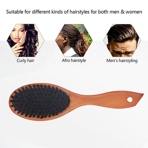 Peine de Madera de Loto con Cerdas de Jabalí Marrón, Peine de Aire para Peinar, Peine de Madera con Cojín de Aire para Desenredar y Desatascar Nudos en el Cabello - Product Image 4