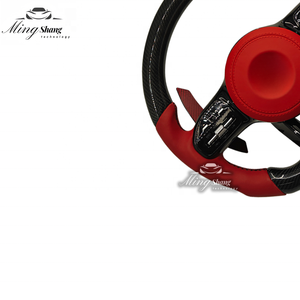 Volante deportivo de fibra de carbono de cuero rojo para Mercedes Barbosa GLA CLA GLE GLK CLS SLC GL ML GLC W212 W213 Vito a E Clase C - Product Image 6