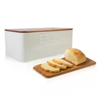 Metall küche Brot kasten Aufbewahrung Brot kasten/LFGB Arbeits platte Küchen ecke Weißbrot behälter mit Deckel