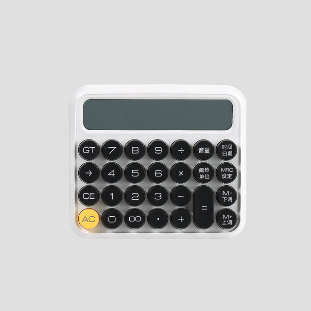 12-Digit Computer Calculator for Students and Accountants Power Source Battery for Business Office Supplies