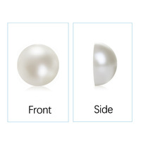Perles d'imitation électroplaquées ABS 2-8mm, demi-cercles plats mélangés, accessoires de nail art japonais DIY, non poreuses